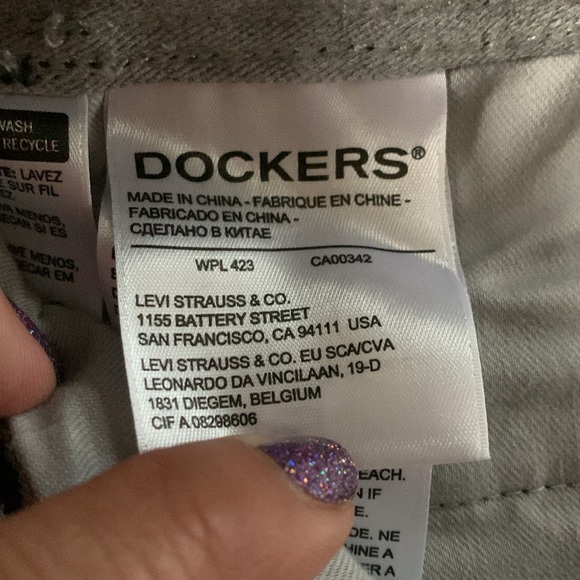 Dockers Slim Tapered stretchy comfy blue Pants Cotton Mens 30 x 32 - Picture 3 of 8